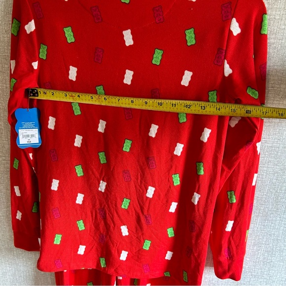 NWT XS JCPenny Haribo Red Gummy Bear Christmas Pajama Set - Picture 10 of 12